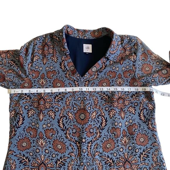 CAbi Provincial Dress Floral Sheer Sleeves Sz M - Picture 7 of 15